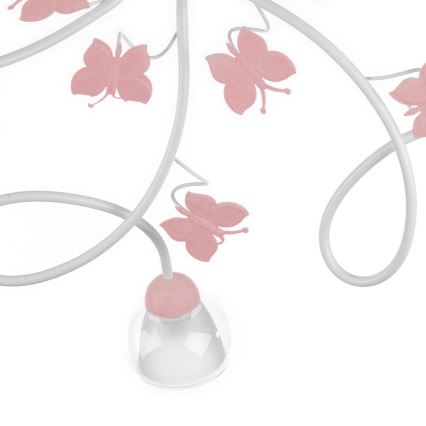 ONLI - Дитяча пристельова люстра BUTTERFLY 5xE14/6W/230V