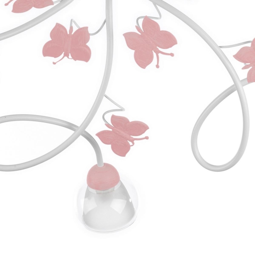 ONLI - Дитяча пристельова люстра BUTTERFLY 5xE14/6W/230V