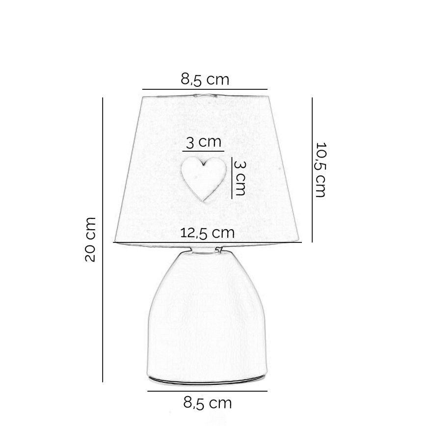 ONLI - Дитячий нічник TITTA 1xE14/6W/230V 20 см рожевий