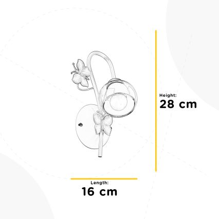 ONLI - Дитячий настінний світильник BUTTERFLY 1xE14/6W/230V