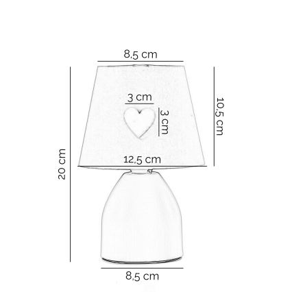 ONLI - Дитячий нічник TITTA 1xE14/6W/230V 20 см рожевий