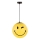 ONLI - Дитячий підвісний світильник на шнурі SMILEY 1xE27/15W/230V жовтий