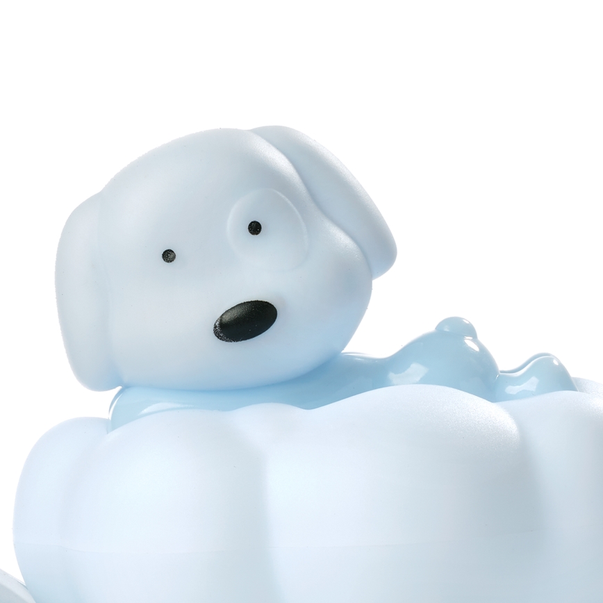 ONLI - LED перезаряджуваний дитячий нічник NUVOLINA LED/2,5W/5V 300 mAh собака/синій