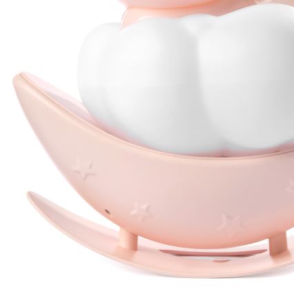 ONLI - LED Перезаряджуваний дитячий нічник NUVOLINA LED/2,5W/5V 300 mAh ведмедик/рожевий