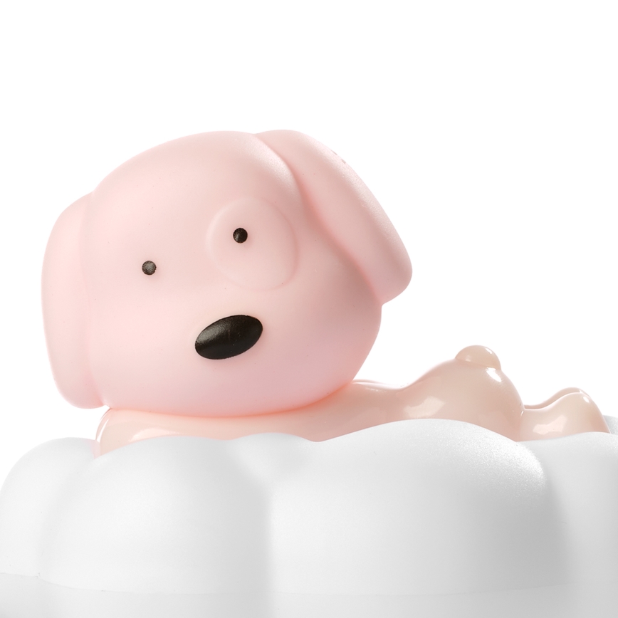 ONLI - LED Перезаряжаемый детский ночник NUVOLINA LED/2,5W/5V 300 mAh собака/розовый