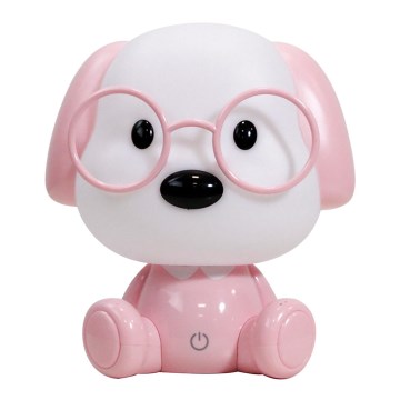 ONLI - LED димований дитячий нічник PUPPIES LED/3W/230V 20 cm собачка/рожевий