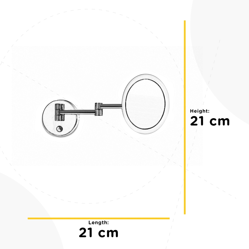 ONLI - LED Настінне косметичне дзеркальце RIM LED/4,2W/230V 4000K IP44
