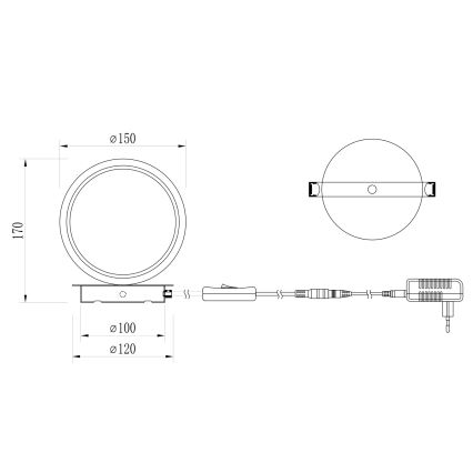 ONLI - LED настольная лампа NOELIA LED/4W/230V 17 см золотая