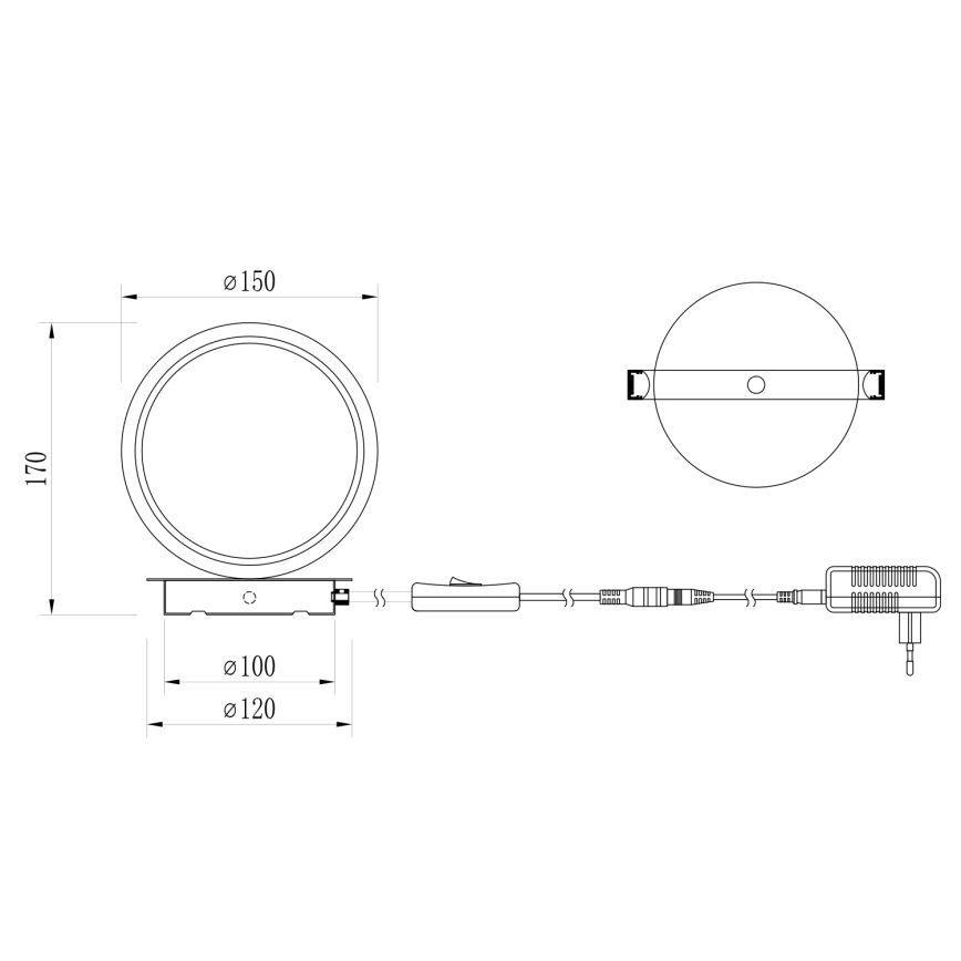 ONLI - LED настольная лампа NOELIA LED/4W/230V 17 см золотая