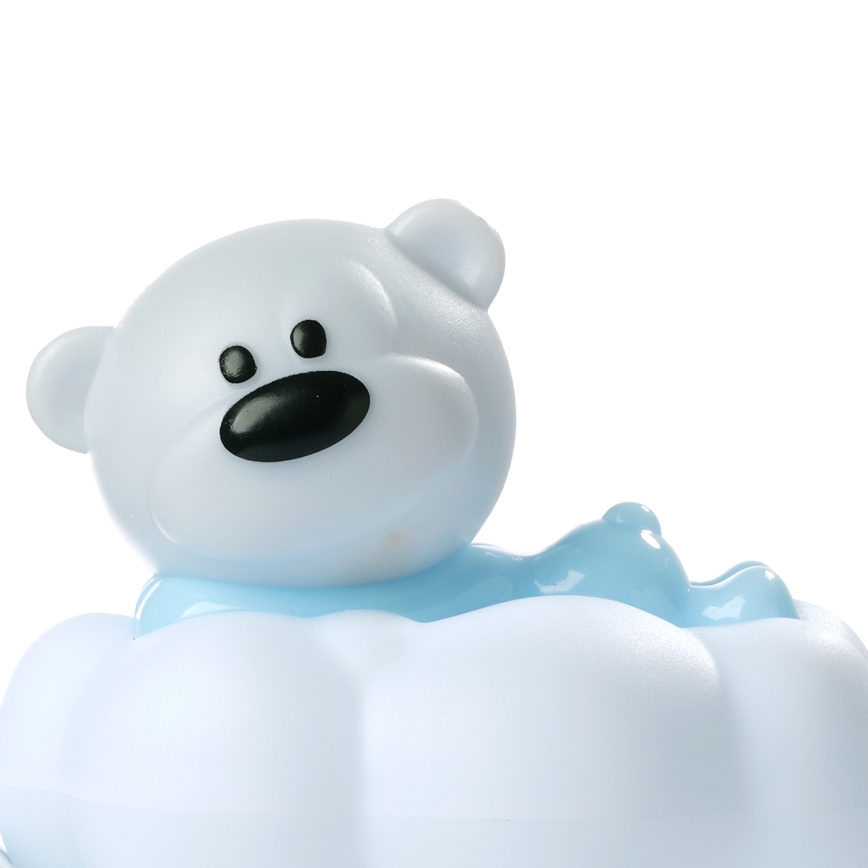 ONLI - LED перезаряжаемый детский ночник NUVOLINA LED/2,5W/5V 300 mAh медвежонок/синий