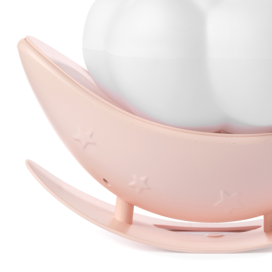 ONLI - LED Перезаряджуваний дитячий нічник NUVOLINA LED/2,5W/5V 300 mAh собака/рожевий