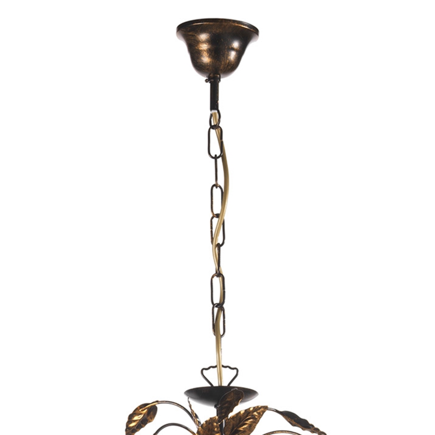 ONLI - Люстра на цепи COLLANA 6xE14/6W/230V бронзовый/золотистый