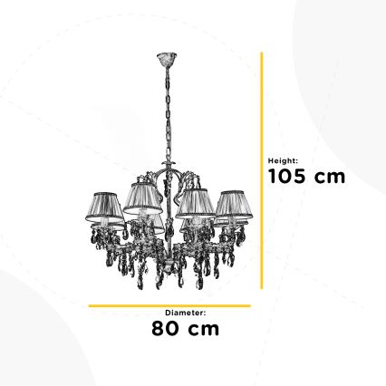 ONLI - Люстра на цепи KAREN 5xE14/6W/230V бронзовый