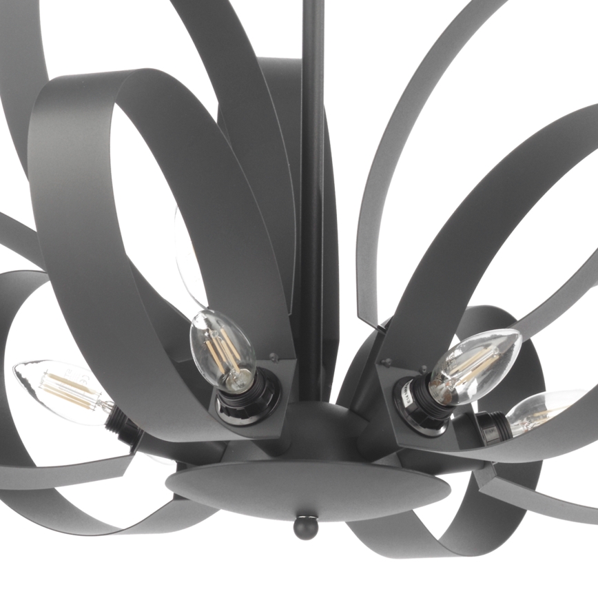 ONLI - Люстра на цепи SERENA 9xE14/6W/230V черный