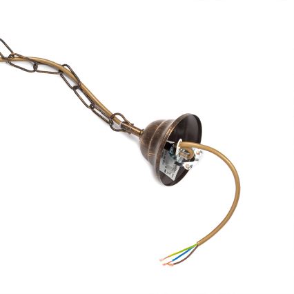 ONLI - Люстра на цепи TERESA 5xE14/6W/230V бронзовый