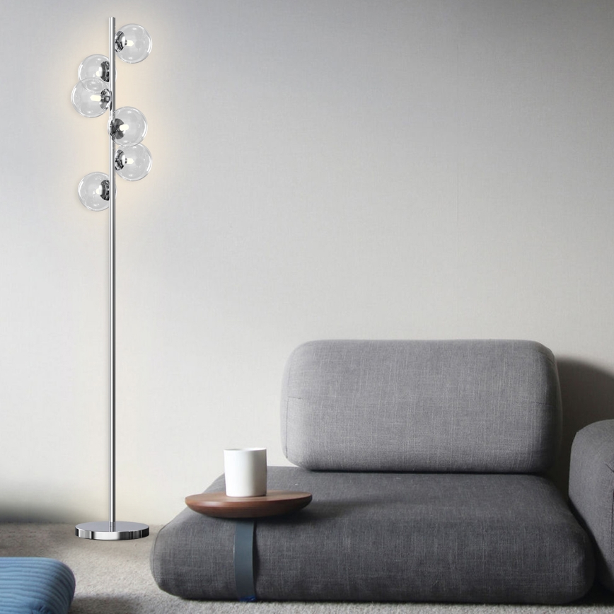 ONLI - Напольная лампа KIMBERLY 6xG9/6W/230V глянцевый хром