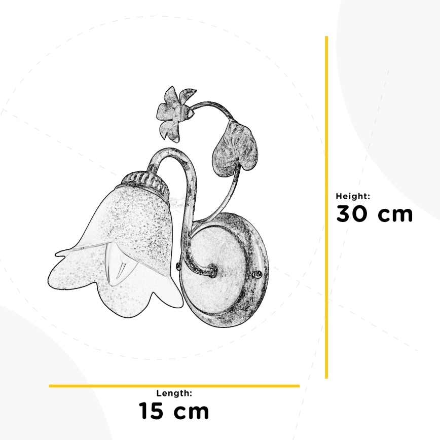 ONLI - Настенный светильник BOTTON DORO 1xE14/6W/230V