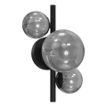 ONLI - Настенный светильник PALOMA 3xG9/10W/230V черный/дымчатый