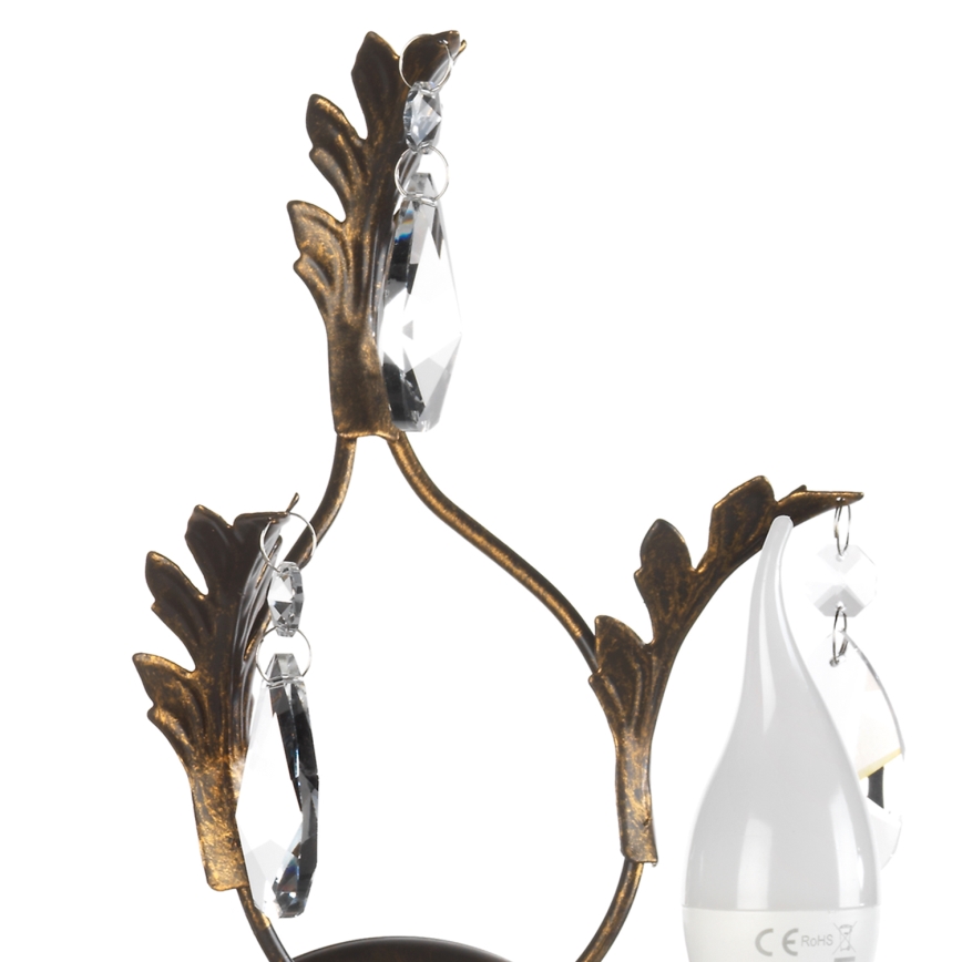 ONLI - Настенный светильник TERESA 1xE14/6W/230V бронзовый