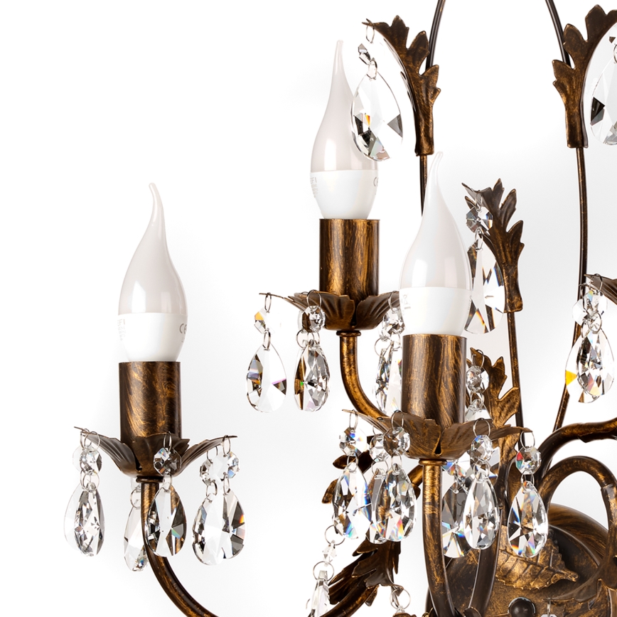 ONLI - Настенный светильник TERESA 5xE14/6W/230V бронзовый