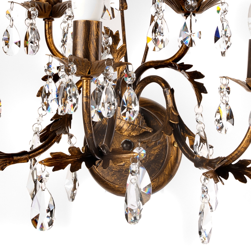 ONLI - Настенный светильник TERESA 5xE14/6W/230V бронзовый