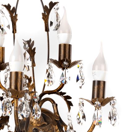 ONLI - Настенный светильник TERESA 5xE14/6W/230V бронзовый