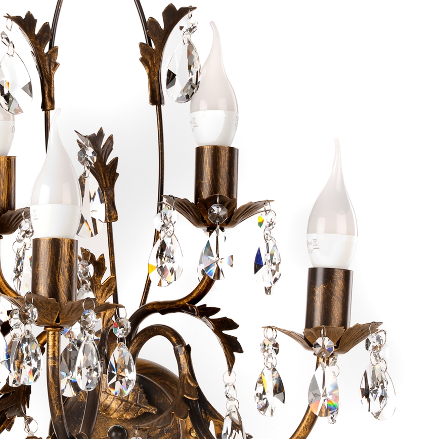 ONLI - Настенный светильник TERESA 5xE14/6W/230V бронзовый