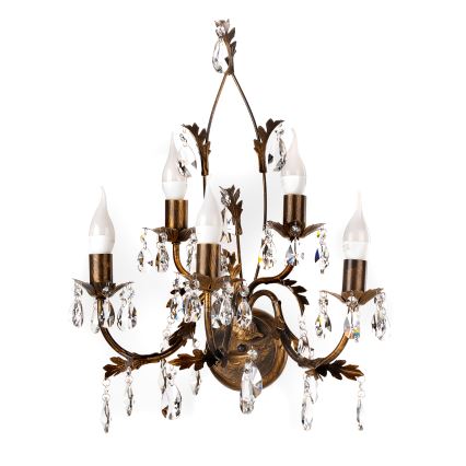 ONLI - Настенный светильник TERESA 5xE14/6W/230V бронзовый