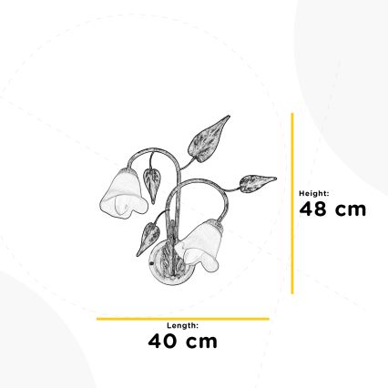 ONLI - Настенный светильник VANDA 2xE14/6W/230V