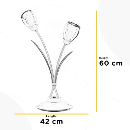ONLI - Настільна лампа ANTEA 2xE14/6W/230V 60 см