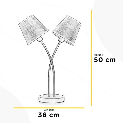 ONLI - Настільна лампа ASIA 2xE14/6W/230V 50 cm