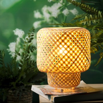 ONLI - Настільна лампа BAMBOO 1xE27/22W/230V бамбук