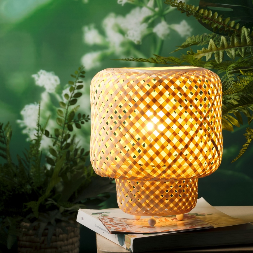 ONLI - Настільна лампа BAMBOO 1xE27/22W/230V бамбук