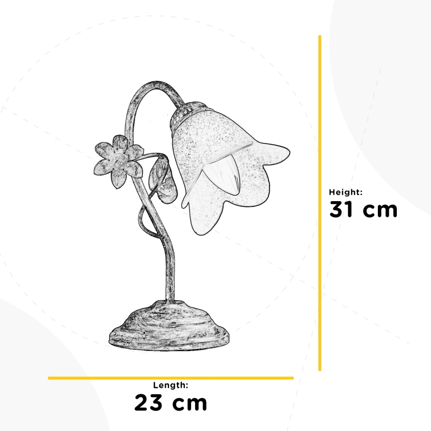 ONLI - Настільна лампа BOTTON DORO 1xE14/6W/230V