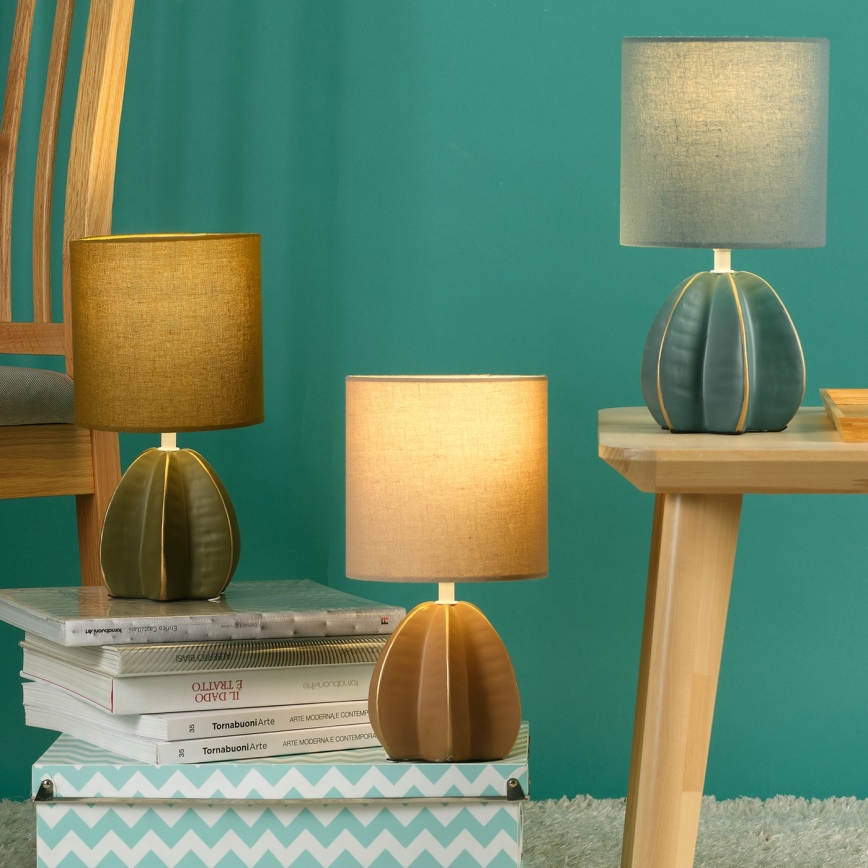 ONLI - Настільна лампа CARAMBOLA 1xE14/6W/230V коричневий