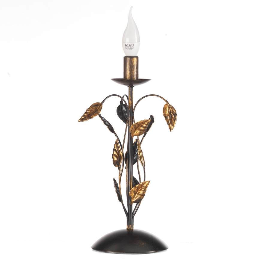 ONLI - Настільна лампа COLLANA 1xE14/6W/230V 40 см бронзовий
