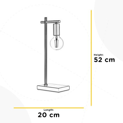 ONLI - Настільна лампа CROSS 1xE27/22W/230V 52 см