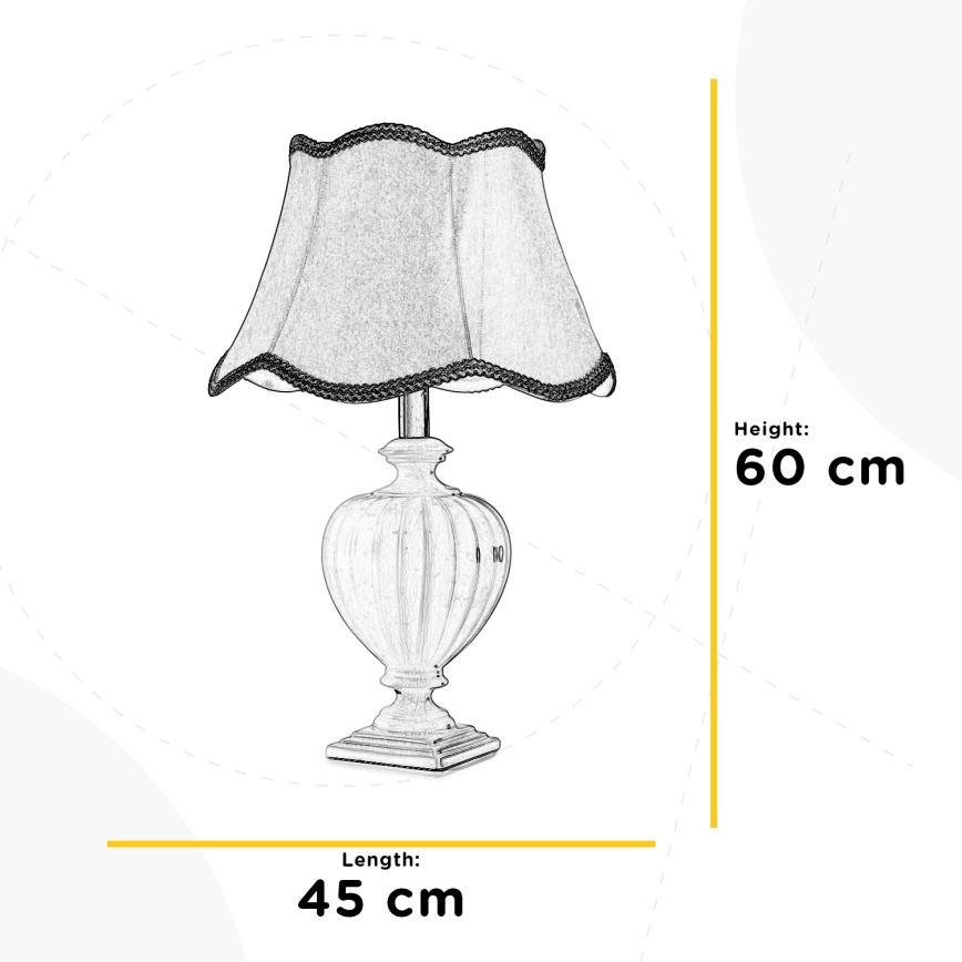 ONLI - Настільна лампа DESY 1xE27/22W/230V 60 см