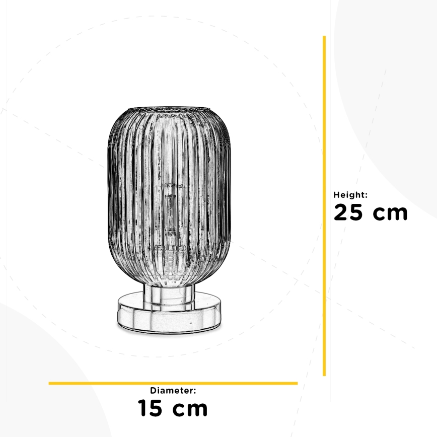 ONLI - Настільна лампа DOROTY 1xE27/22W/230V синій/золотий