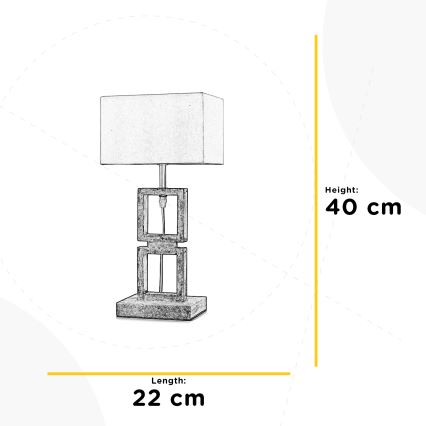 ONLI - Настільна лампа KISAR 1xE27/22W/230V
