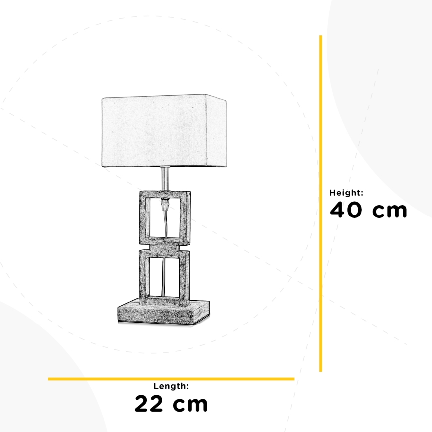 ONLI - Настільна лампа KISAR 1xE27/22W/230V