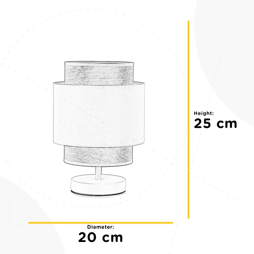ONLI - Настільна лампа LICIA 1xE27/22W/230V