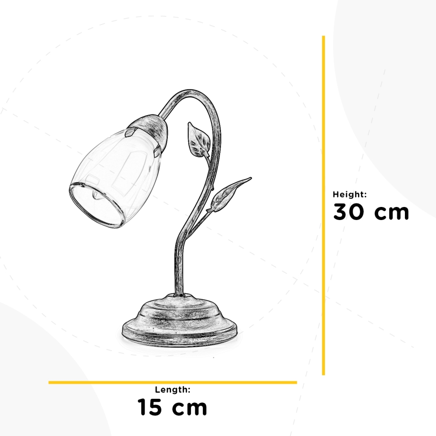 ONLI - Настільна лампа LILIANA 1xE14/6W/230V 30 см