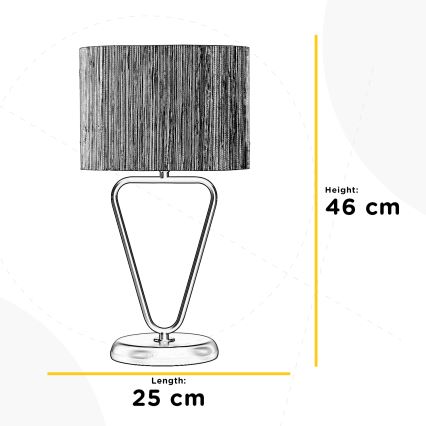 ONLI - Настільна лампа MADU 1xE27/22W/230V 46 cm