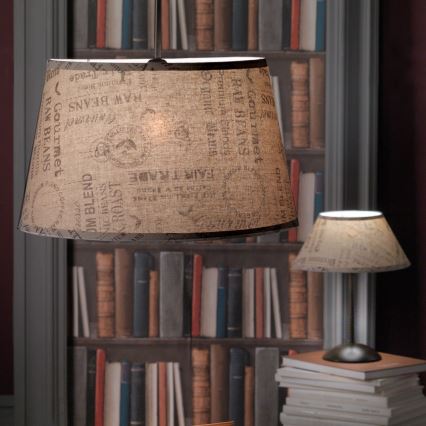 ONLI - Настільна лампа MAIDA 1xE27/15W/230V 38 см коричневий