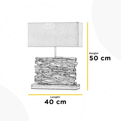 ONLI - Настільна лампа MARICA 1xE27/22W/230V 50 см