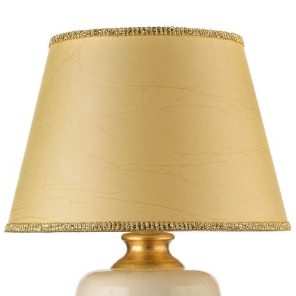 ONLI - Настільна лампа MOZART 1xE27/22W/230V бежевий/золотий 75 см