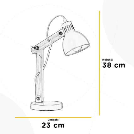 ONLI - Настільна лампа NORA 1xE14/6W/230V сірий