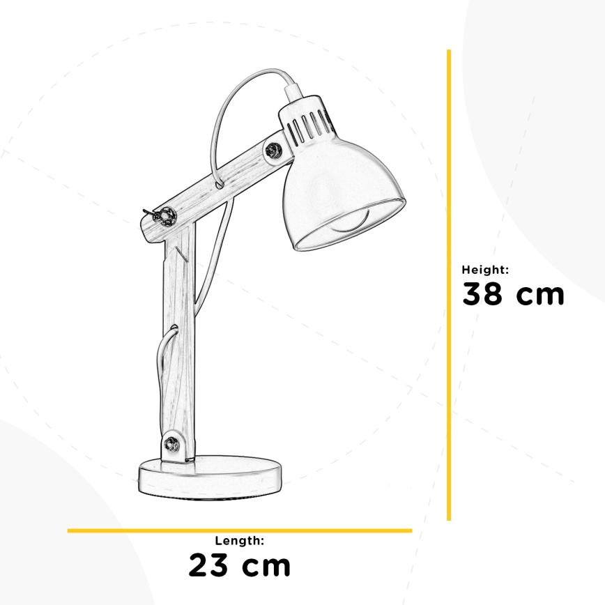 ONLI - Настільна лампа NORA 1xE14/6W/230V сірий