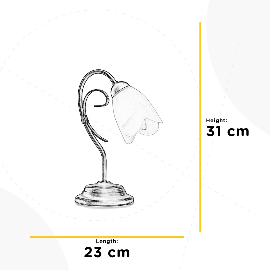 ONLI - Настільна лампа ODINO 1xE14/6W/230V 30 см